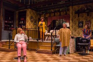  Brigitt Markusfeld (Truvy), Anna Crivelli (Shelby), Eve Plumb (Clairee) and Becca Ba Photo