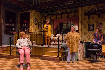  Brigitt Markusfeld (Truvy), Anna Crivelli (Shelby), Eve Plumb (Clairee) and Becca Ba Photo