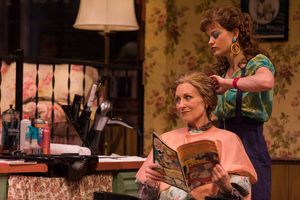Elizabeth Ward Land (M'Lynn) and Becca Ballenger (Annelle) in Geva Theatre Center's p Photo