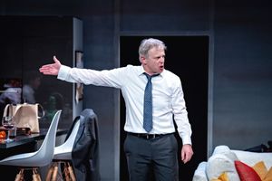 Jonathan Guy Lewis as a politician in crisis in his new play THE BE ALL AND END ALL at York Theatre Royal from 4-19 May.
Photo: Anthony Robling @ BroadwayWorld Jonathan Guy Lewis as a politician in crisis in his new play THE BE ALL AND END ALL a Photo