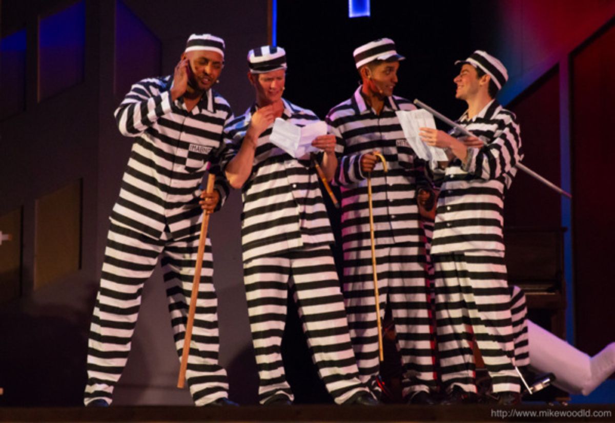 Dequan Mitchell, Trenton Bainbridge, Tato Castillo, and Emanuel Carrero in Prisoners of Love at 