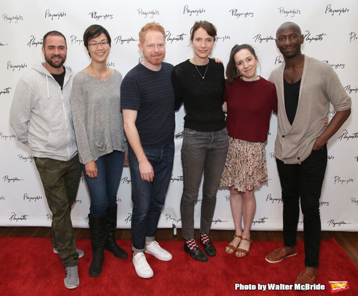 Photo Coverage: Jesse Tyler Ferguson & the Company of Playwrights Horizons' LOG CABIN Meet the Press  Image