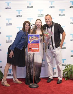 Set designer Jessie Howe with aunt (left) and uncle (right) Stephanie & Jeff Leverich Photo