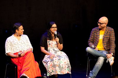Aneesh Sheth, Madhuri Shekar, Ayad Akhtar Photo