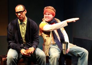 Ahmed T. Brooks as Khalil and Jonathan Fisher as Owen Photo
