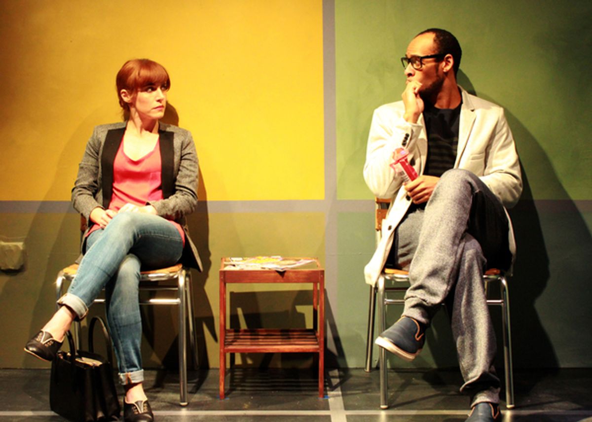 Lola Kelly as June and Ahmed T. Brooks as Khalil at 