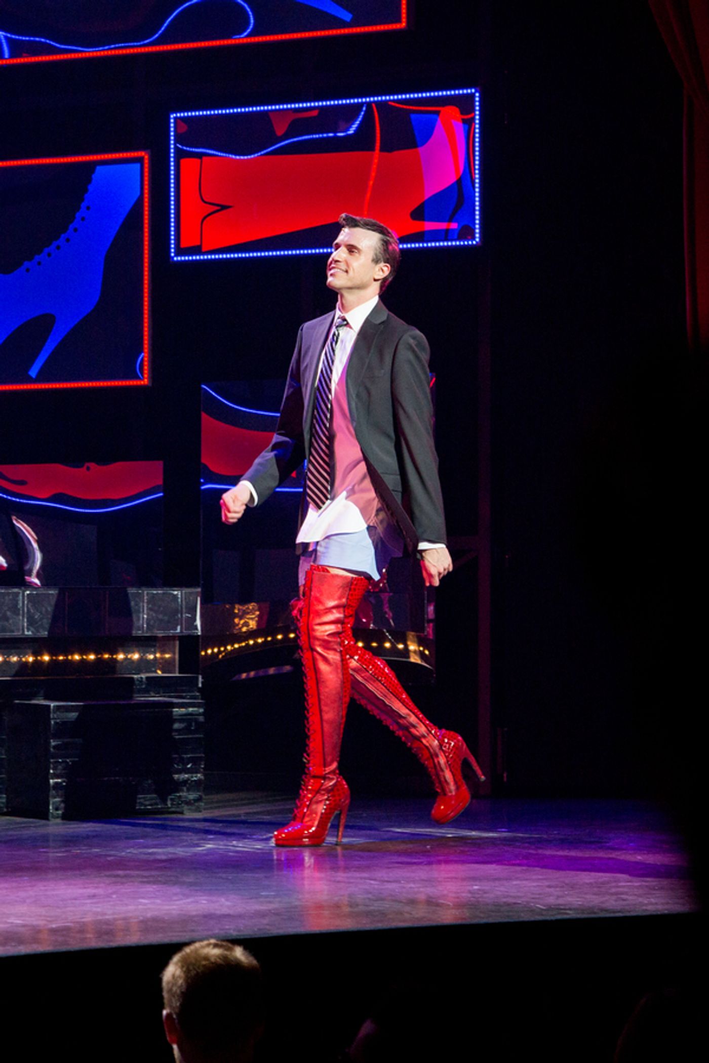 Photo Coverage: Tyler Glenn and Carrie St. Louis Take Their First Bows In KINKY BOOTS  Image