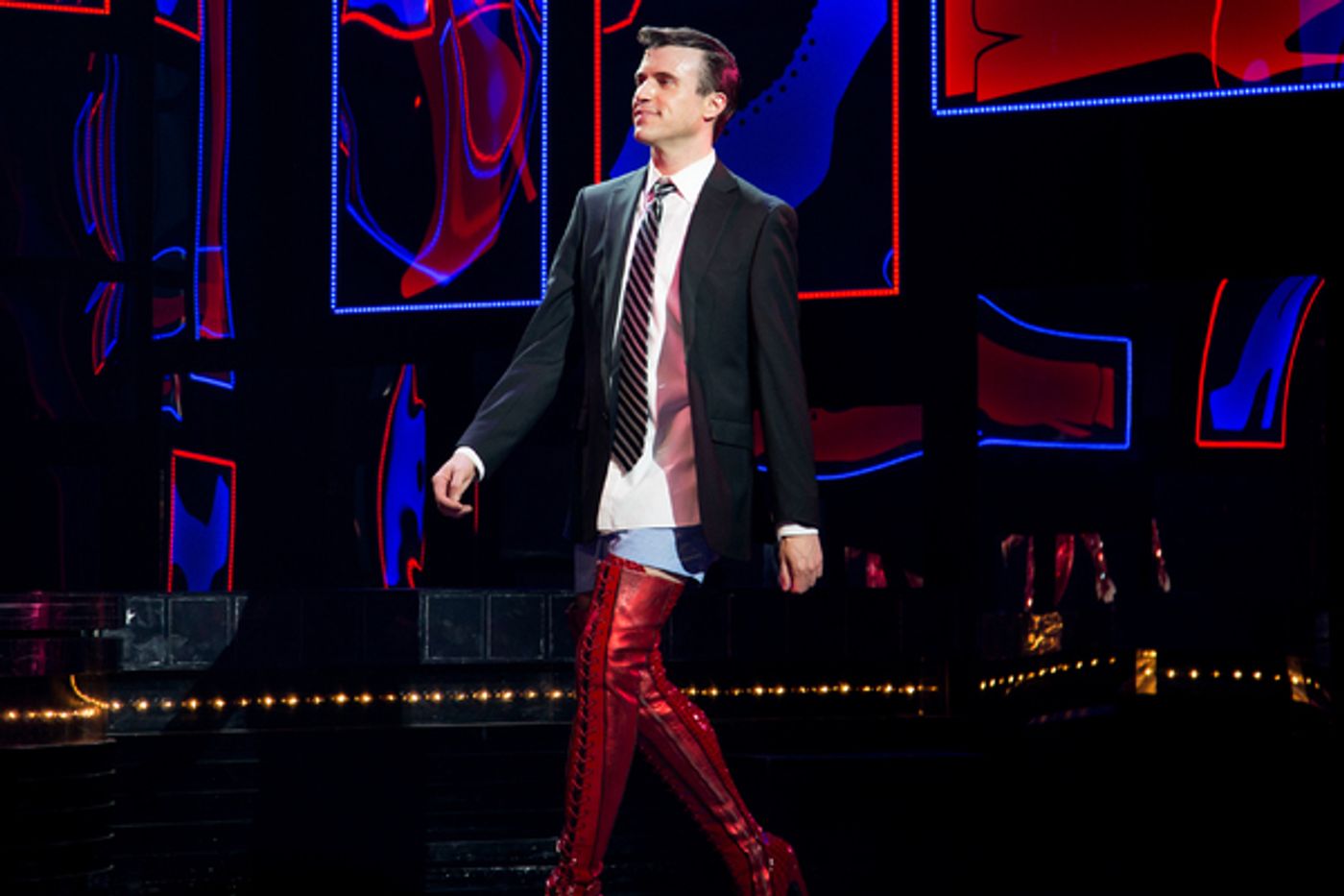 Photo Coverage: Tyler Glenn and Carrie St. Louis Take Their First Bows In KINKY BOOTS  Image