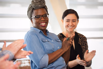 Playwright ANTOINETTE NWANDU and director DANYA TAYMOR Photo
