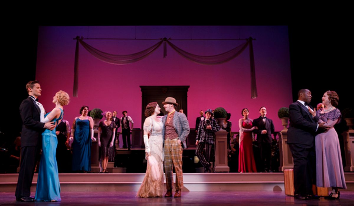 Laura Michelle Kelly and Christian Borle at 