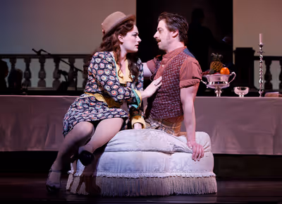 Laura Michelle Kelly and Christian Borle Photo