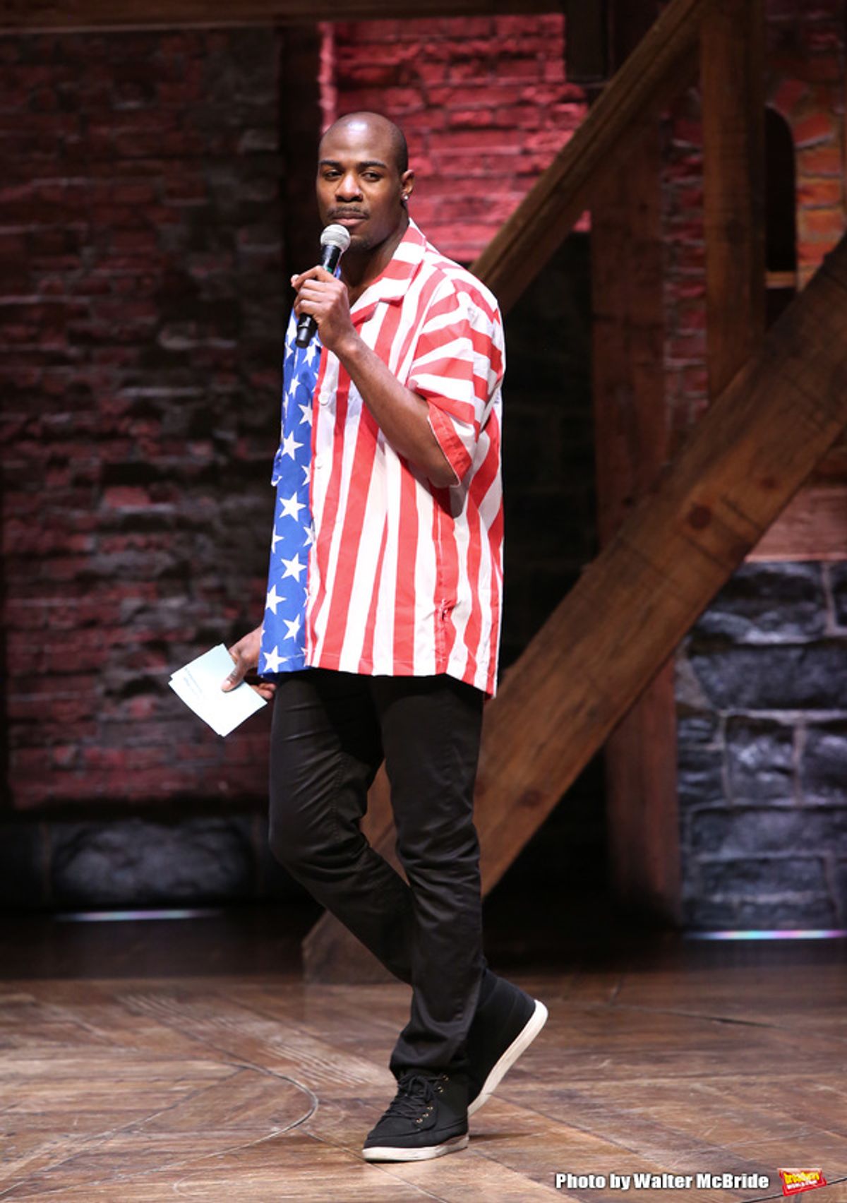 Host Justin Dine Bryant  at 