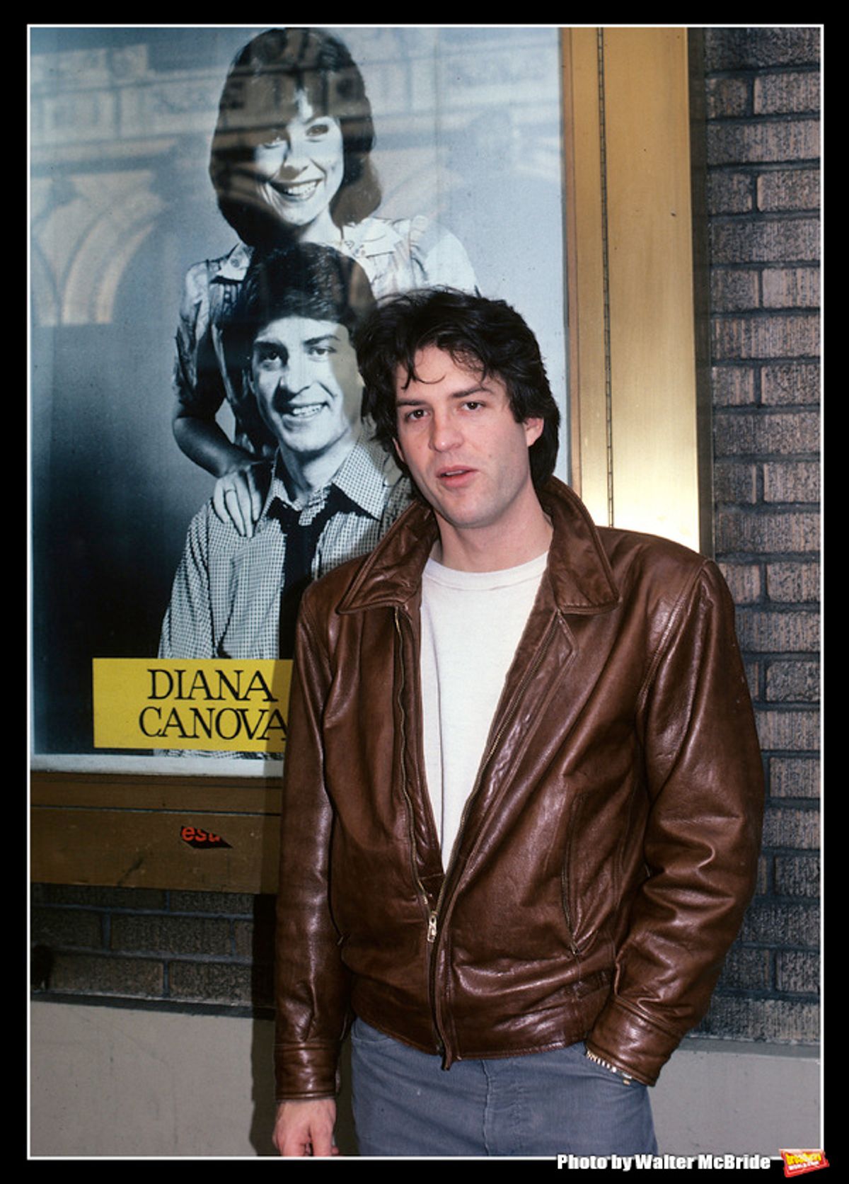 Ted Wass from 'They're Playing Our Song' starring with Diana Canova at the Imperial Theatre Stage door in New York City in 1981.   at 