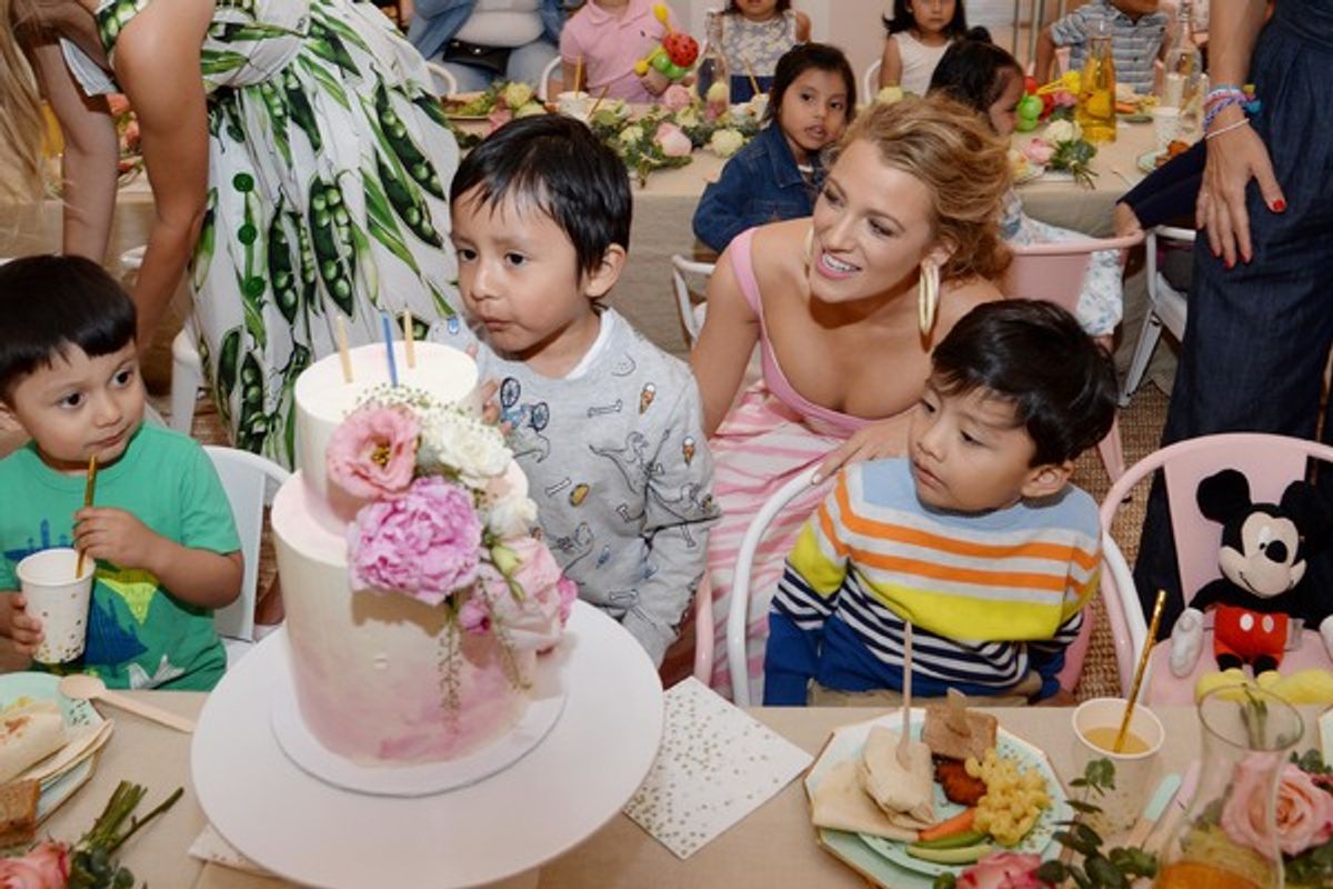 Blake Lively hosts the Baby2Baby Motherâ€™s Day Celebration Presented by Shutterfly at The Wing Dumbo on May 9th, 2018 in Brooklyn, New York at 