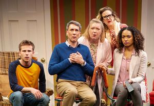 Nicholas Podany, Robert Sella. Kristine Nielsen, Jenn Harris, Rachel Nicks Photo