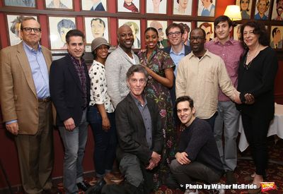 Barry Grove, Lynne Meadow and the cast of â€˜Saint Joanâ€™ with Condola Rash Photo