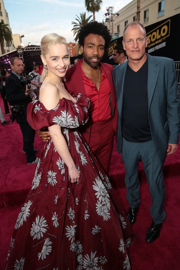 Emilia Clarke, Donald Glover, Woody Harrelson
 Photo