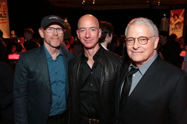 Ron Howard, Jeff Bezos, Lawrence Kasdan
 Photo
