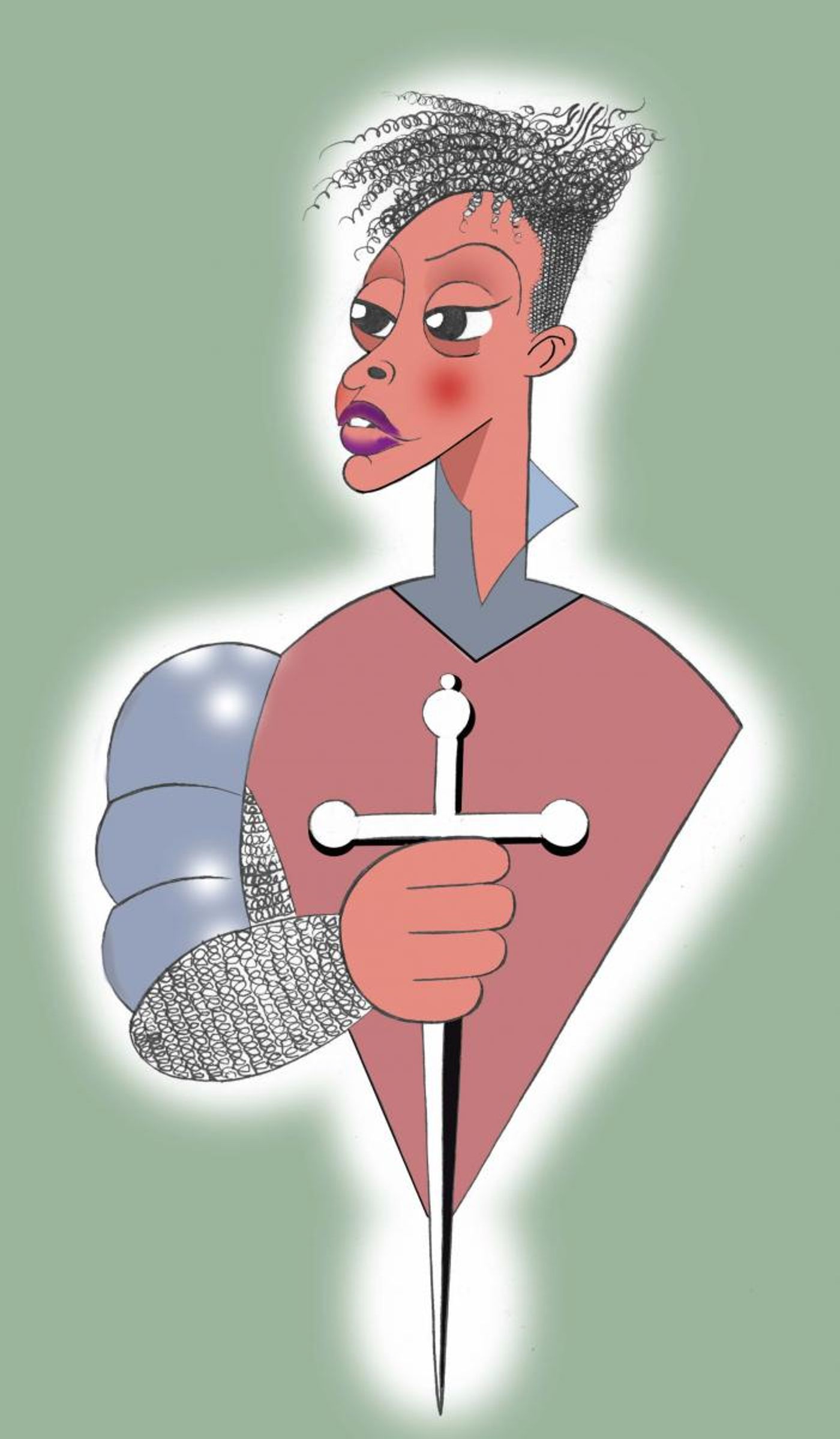 BWW Exclusive: Ken Fallin Draws the Stage - Condola Rashad in SAINT JOAN  Image