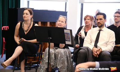 Laura Michelle Kelly, Harriet Harris, Kathy Fitzgerald, Will Swenson and AJ Shively Photo