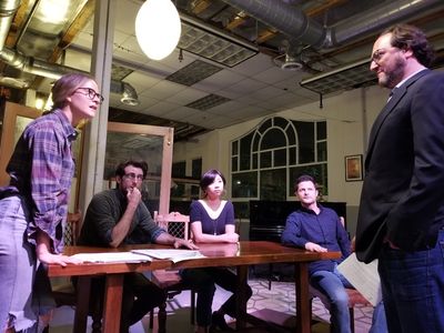 Helena Habes, Spencer Weitzel, Tracy S. Lee, Doug Roland and Tom Gallop Photo