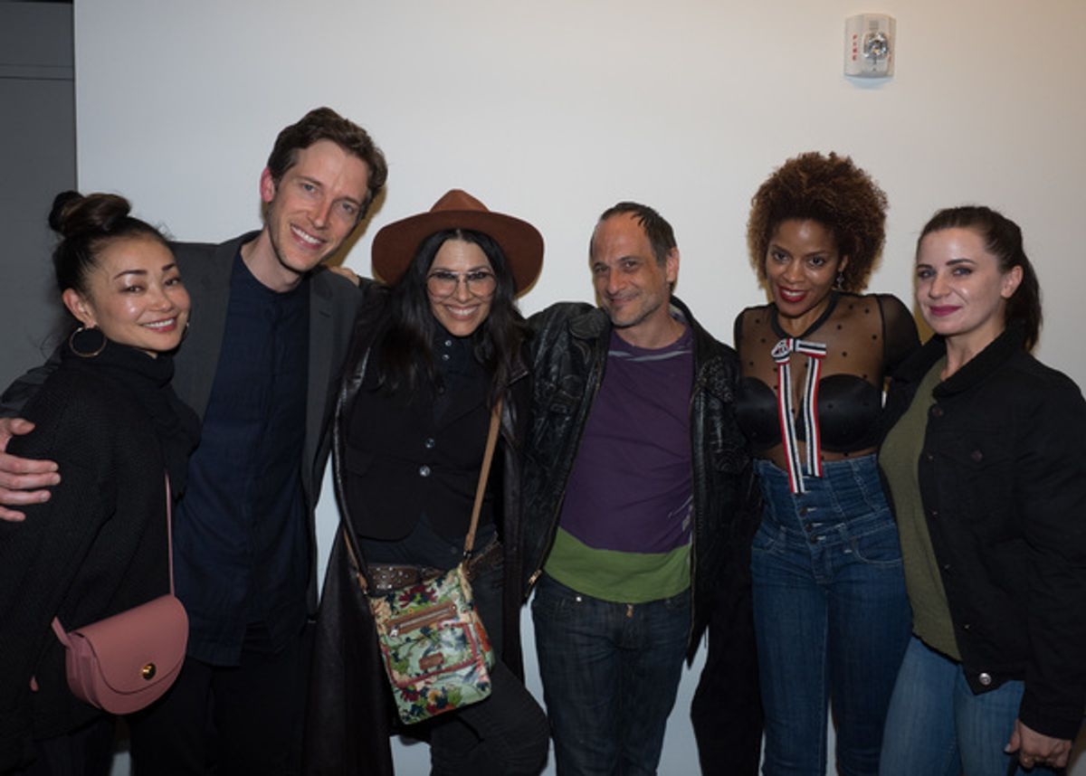 Sumie Maeda, Anderson Davis, Tomasina Abate, Jason Paige, Dionne Gipson, and friend at 