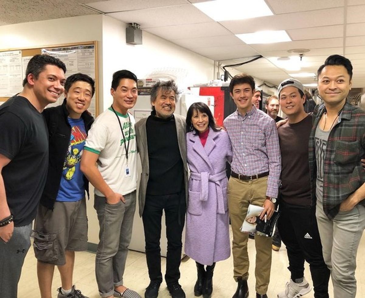 Lauren Tom with David and Cast at 