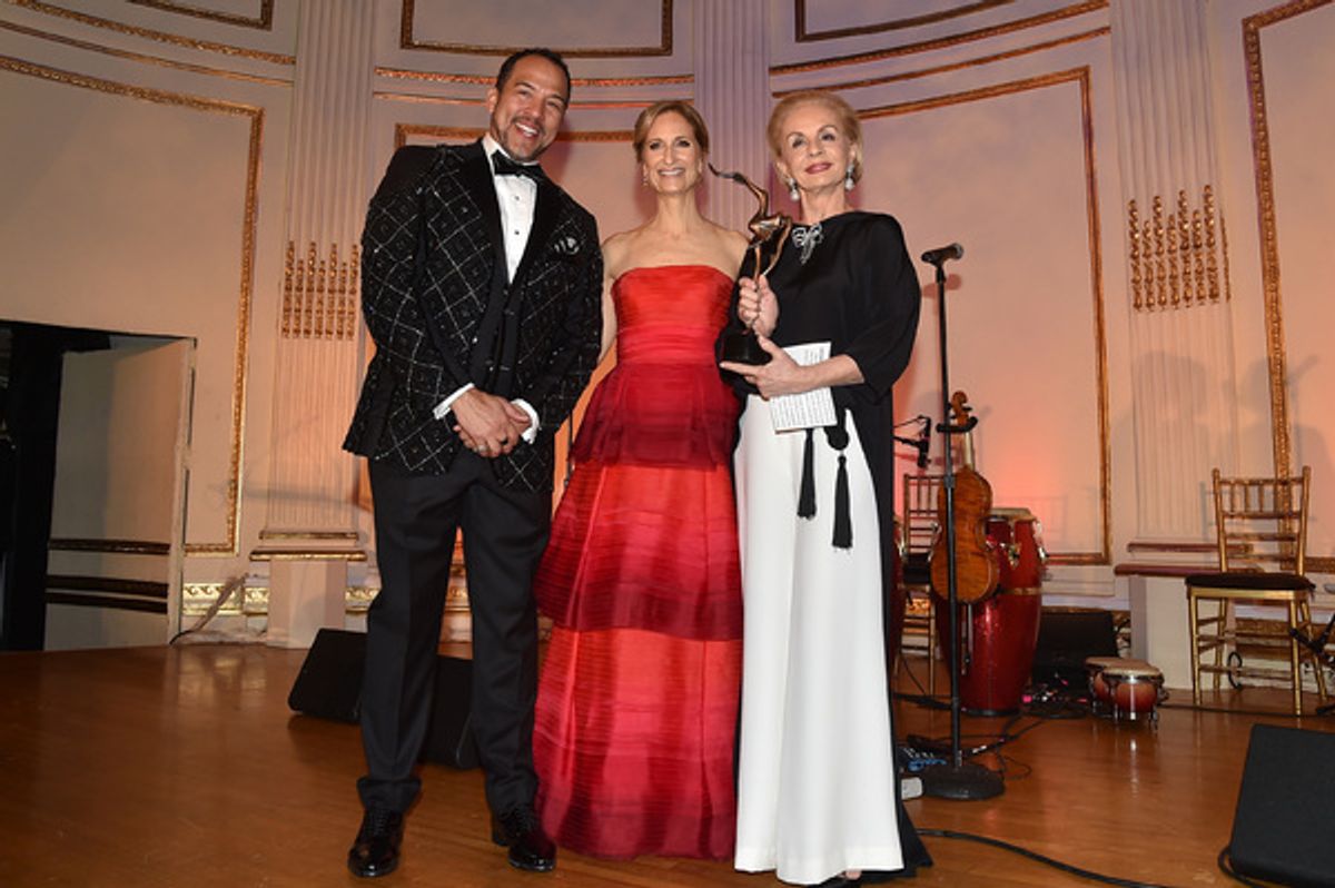 Eduardo Vilaro, Kate Lear, and Carolina Herrera at 