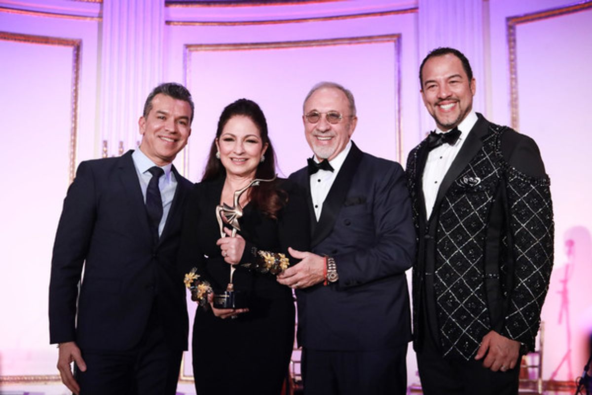Sergio Trujillo, Eduardo Vilaro, and Emilio and Gloria Estefan at 