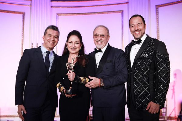 Sergio Trujillo, Eduardo Vilaro, and Emilio and Gloria Estefan Photo