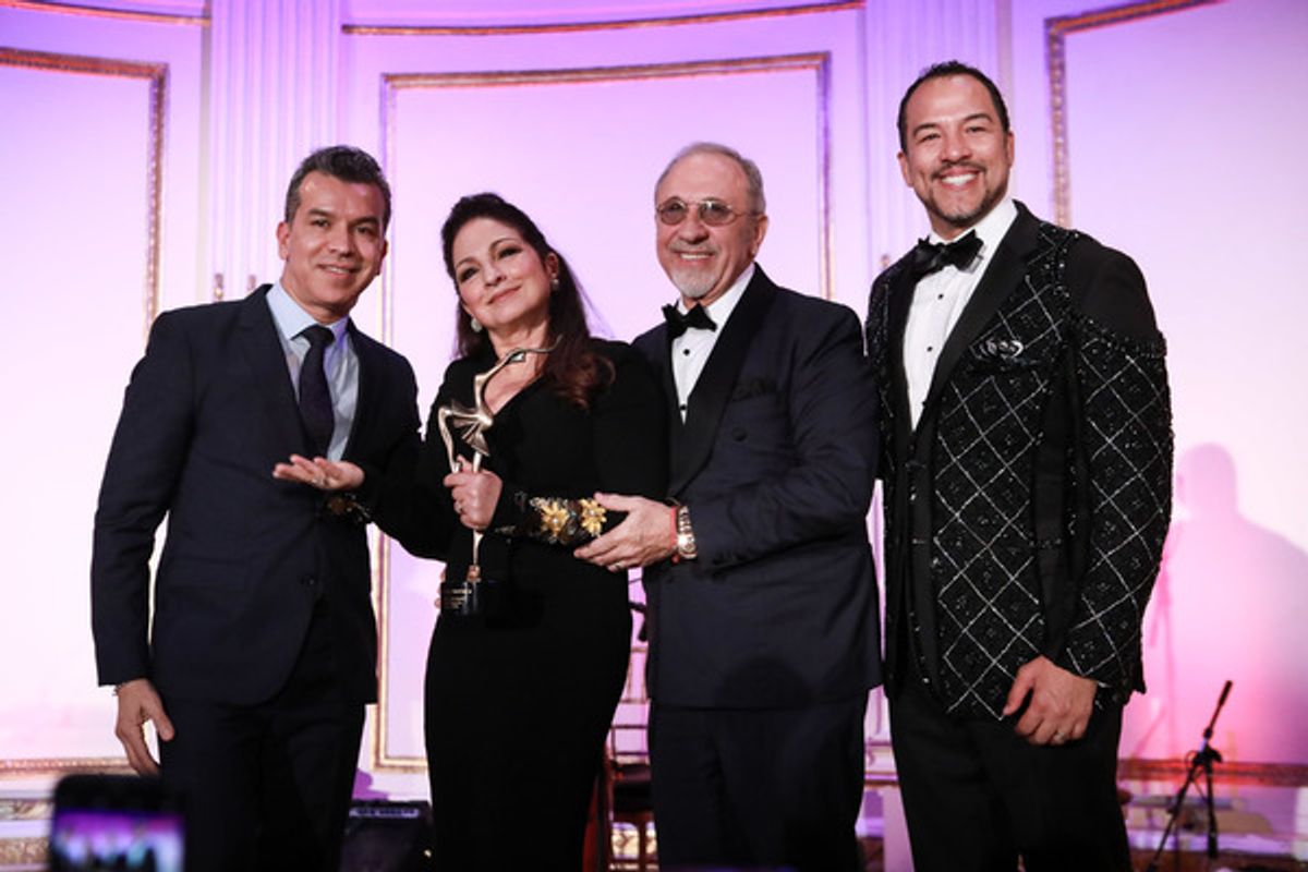 Sergio Trujillo, Eduardo Vilaro, and Emilio and Gloria Estefan at 