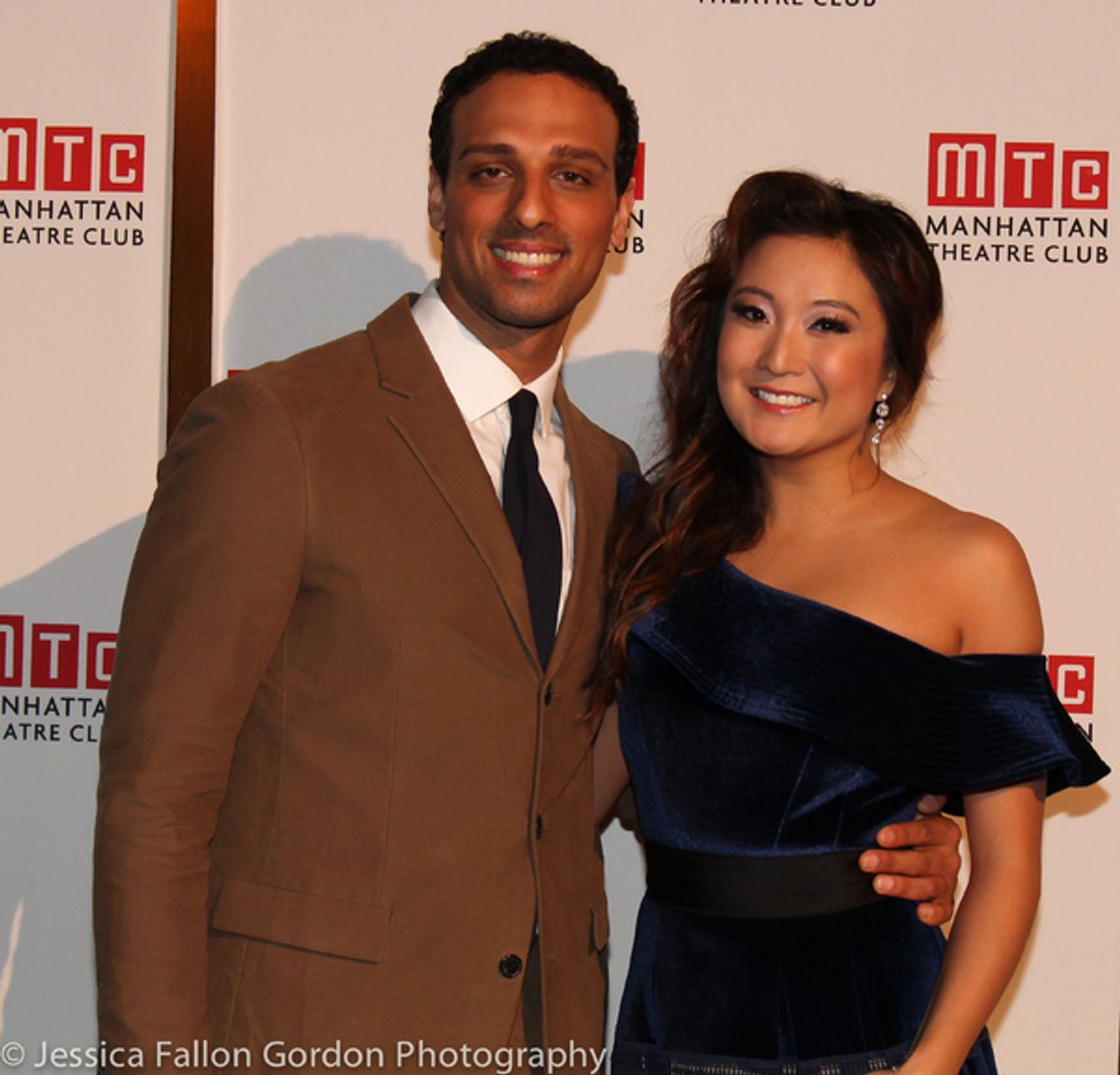 Ari'el Stachel and Ashley Park at 