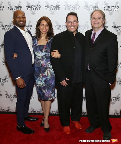 Brandon Victor Dixon, Sarah Stern, Michael Mayer and Douglas Aibel  Photo