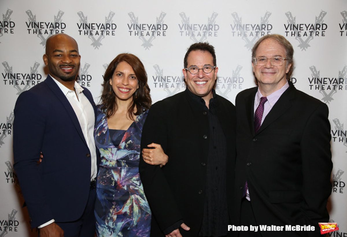 Brandon Victor Dixon, Sarah Stern, Michael Mayer and Douglas Aibel  at 