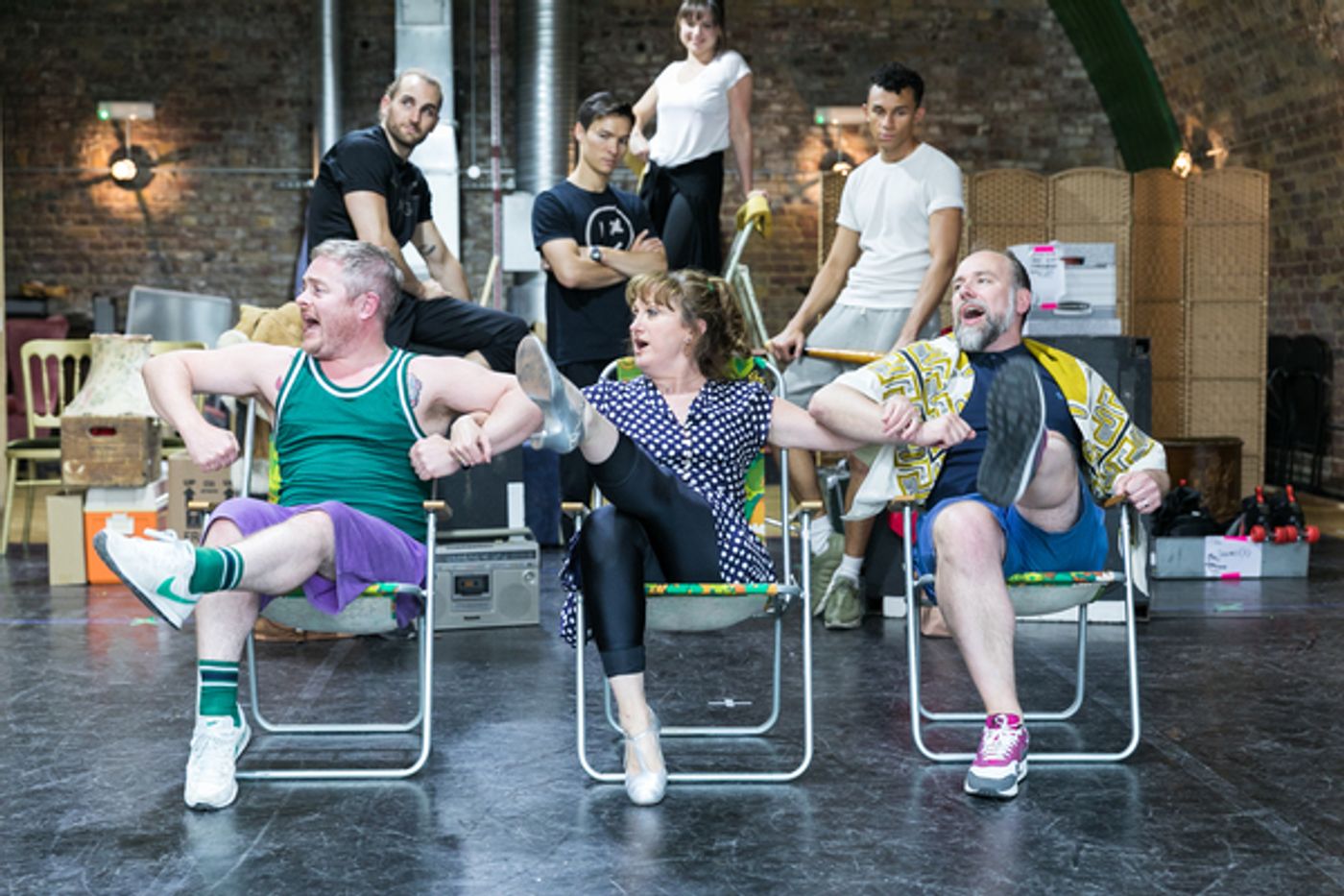Photo Flash: In Rehearsal with Caroline O'Connor and the Cast of THE RINK  Image