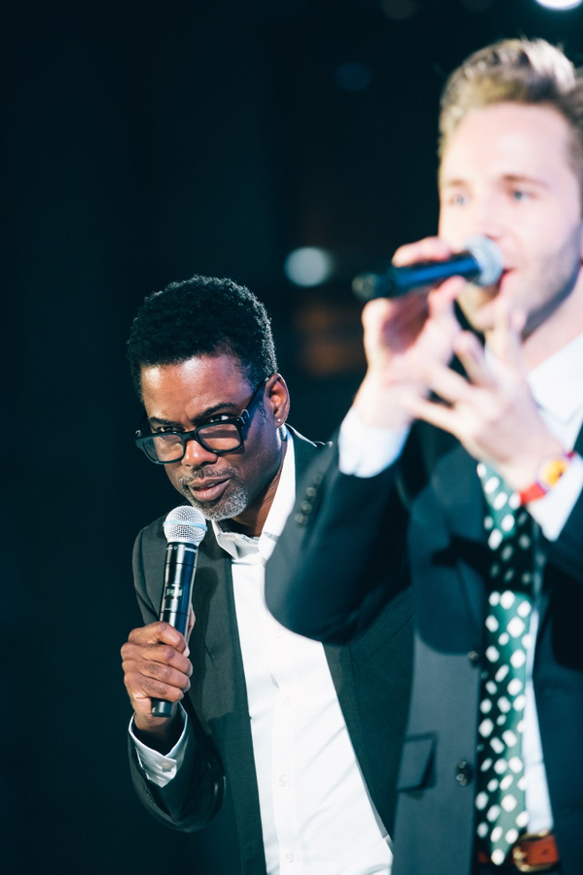  Chris  Rock  and Robbie  Gordy at 