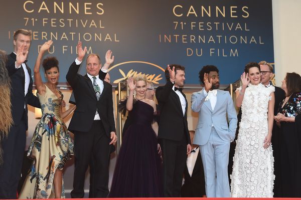 Joonas Suotamo, actress Thandie Newton, actor Woody Harrelson, director Ron Howard, a Photo