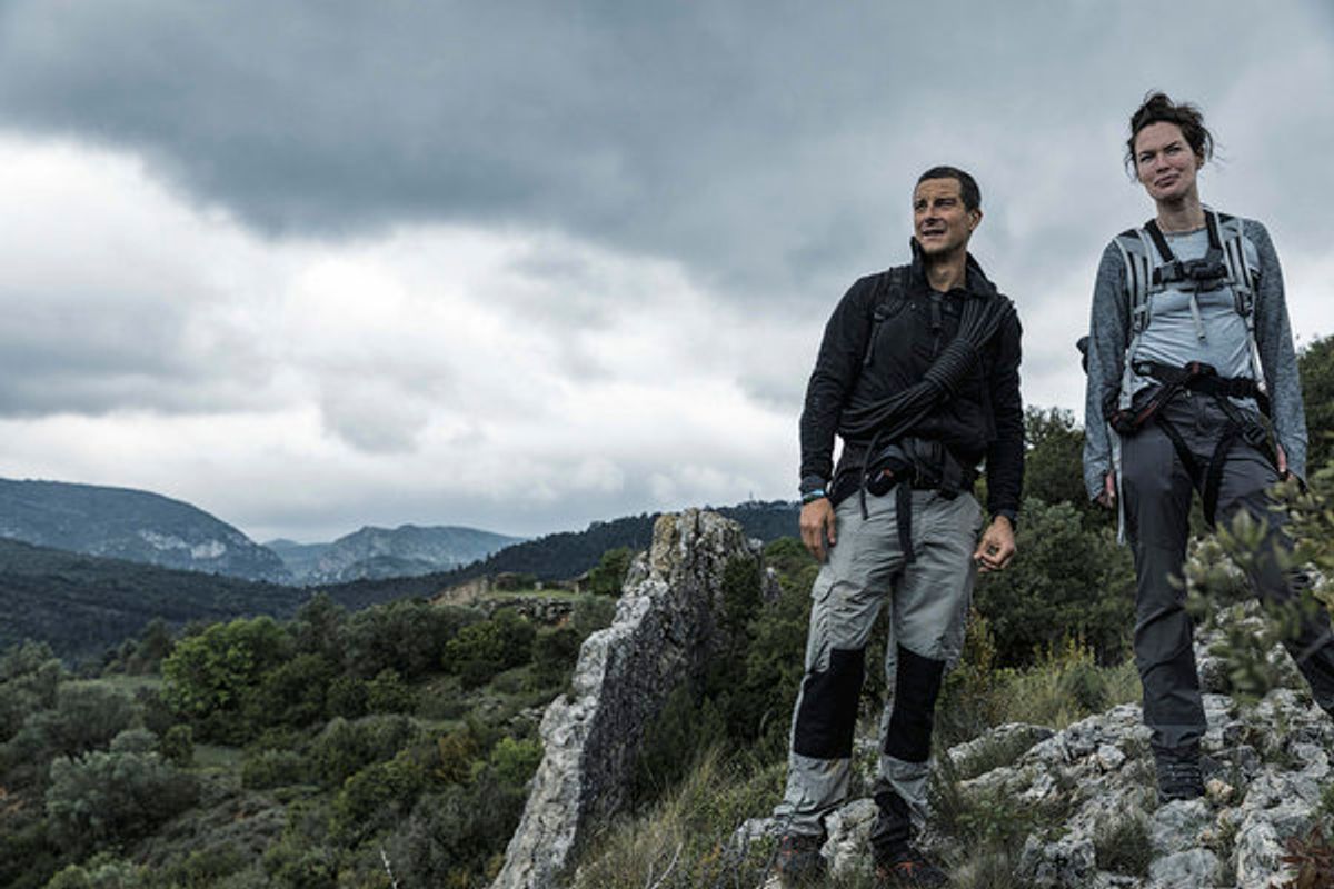 Bear Grylls, Lena Headey at 