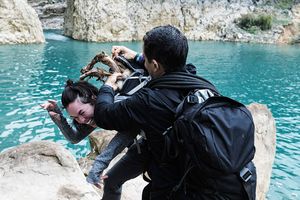 Lena Headey, Bear Grylls Photo