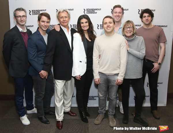 The Skintight team: director Daniel Aukin, Will Brittain, Jack Wetherall, Idina Menze Photo