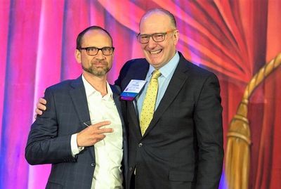 John Ekeberg Accepting 2018 League Award Photo