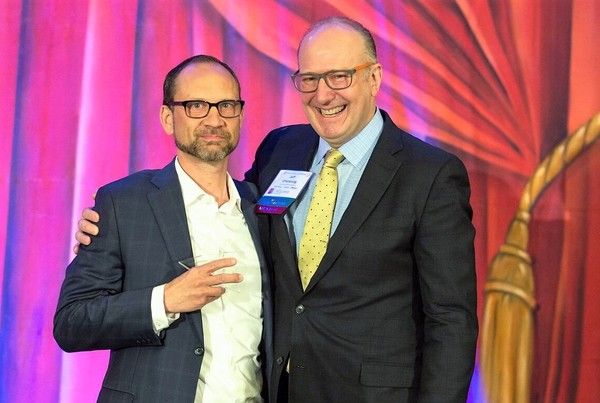 John Ekeberg Accepting 2018 League Award Photo