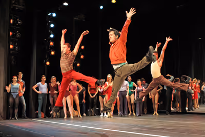 Craig First, Eddie Gutierrez, Michael Canada and Company. Opening Number.  
 Photo