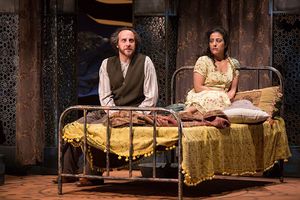 (from left) Haysam Kadri as Rasheed and Nadine Malouf as Laila @ BroadwayWorld (from left) Haysam Kadri as Rasheed and Nadine Malouf as Laila Photo