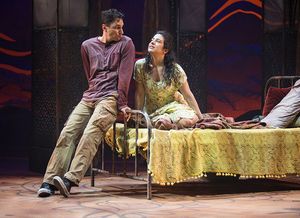 (from left) Antoine Yared as Tariq and Nadine Malouf as Laila Photo