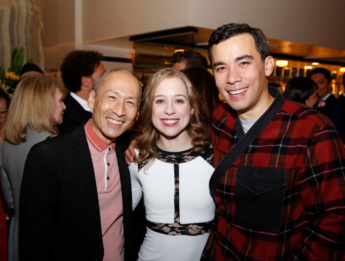 Francis Jue, Alyse Alan Louis and Conrad Ricamora at 