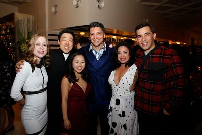 From left, cast members Alyse Alan Louis, Raymond J. Lee, Kendyl Ito, Jon Hoche, Mari Photo