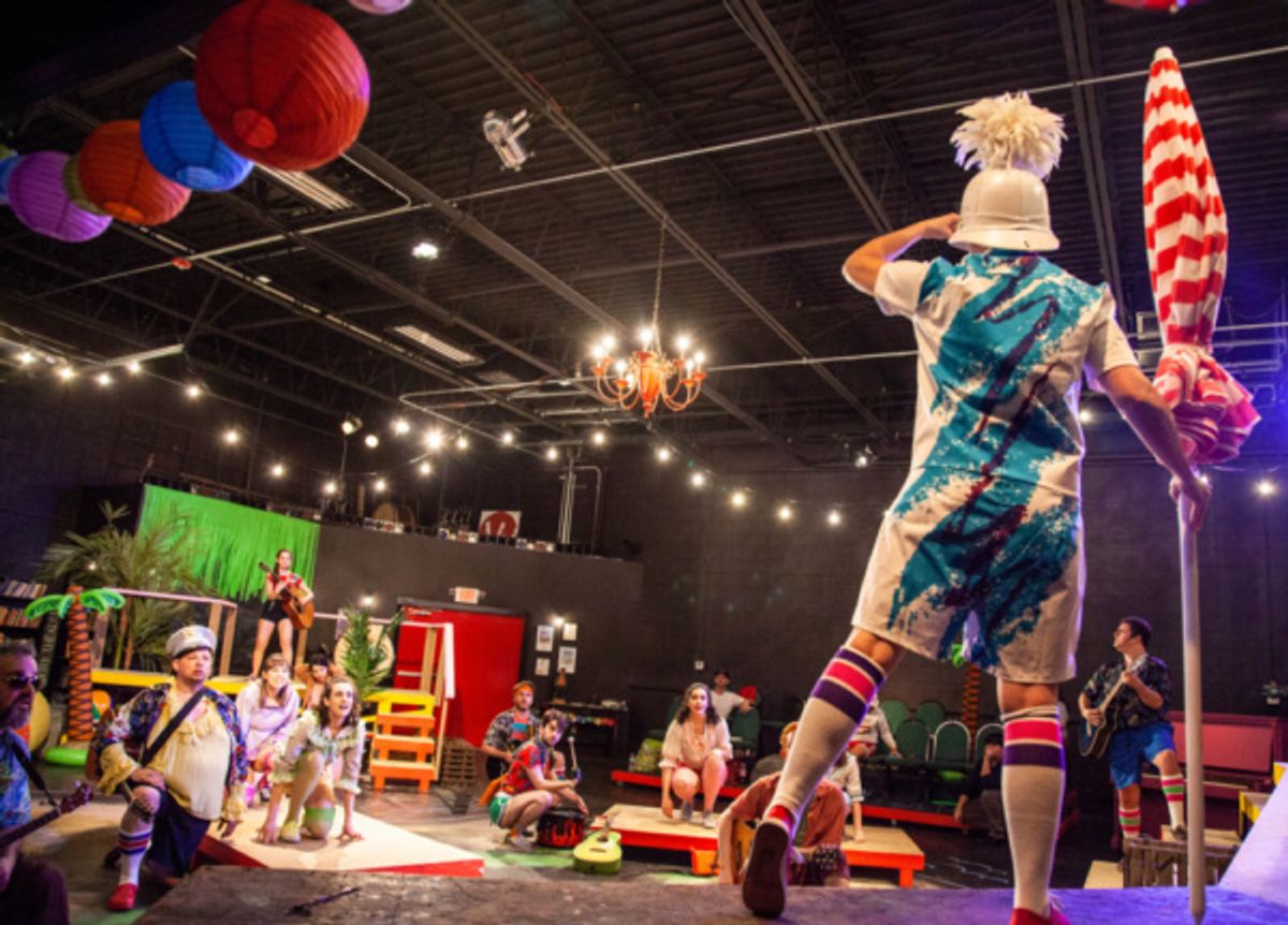 Jason Quinn, Emma Sacchetti, Sherry Romanzi, Shannon Hartman, Jeff Hodge, Richie Whitehead, Aaron Blanck, Sarah Leach, Jennifer Mischley, and Brian Kozak in THE PIRATES OF PENZANCE OR, THE SLAVE OF DU at 