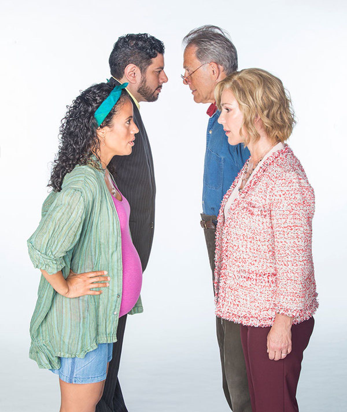 Kimberli Flores, Eddie Martinez, Mark Pinter, and Peri Gilpin at 