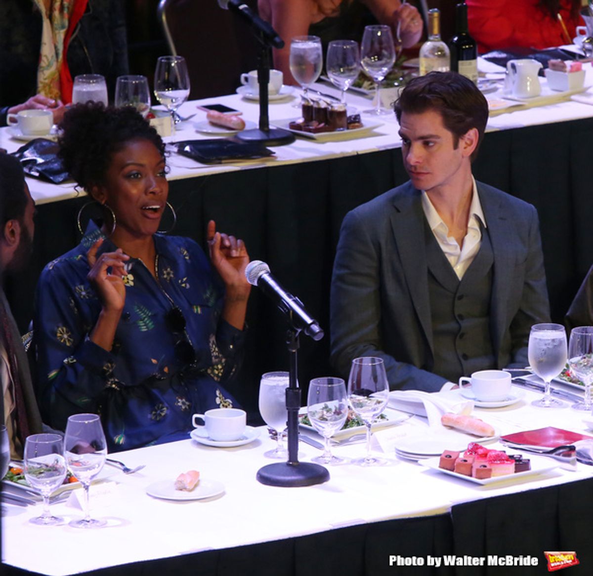 Condola Rashad and Andrew Garfield  at 